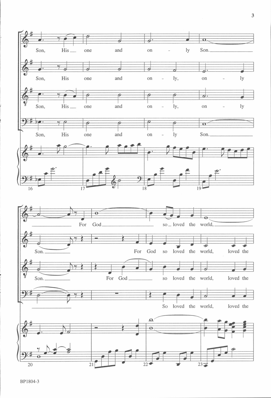 Eternal Life - SATB Eternal Life - SATB 4-Part scores gallery preview page 4