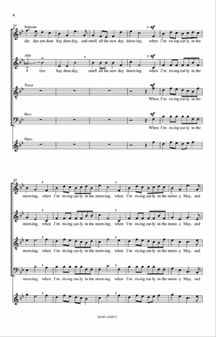 Ower the Hills Ower the Hills 4-Part scores gallery preview page 3