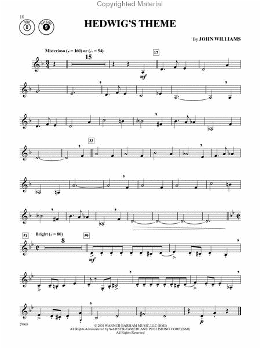 Harry Potter, Instrumental Solos (Movies 1-5) - Horn in F Horn Solo scores gallery preview page 2