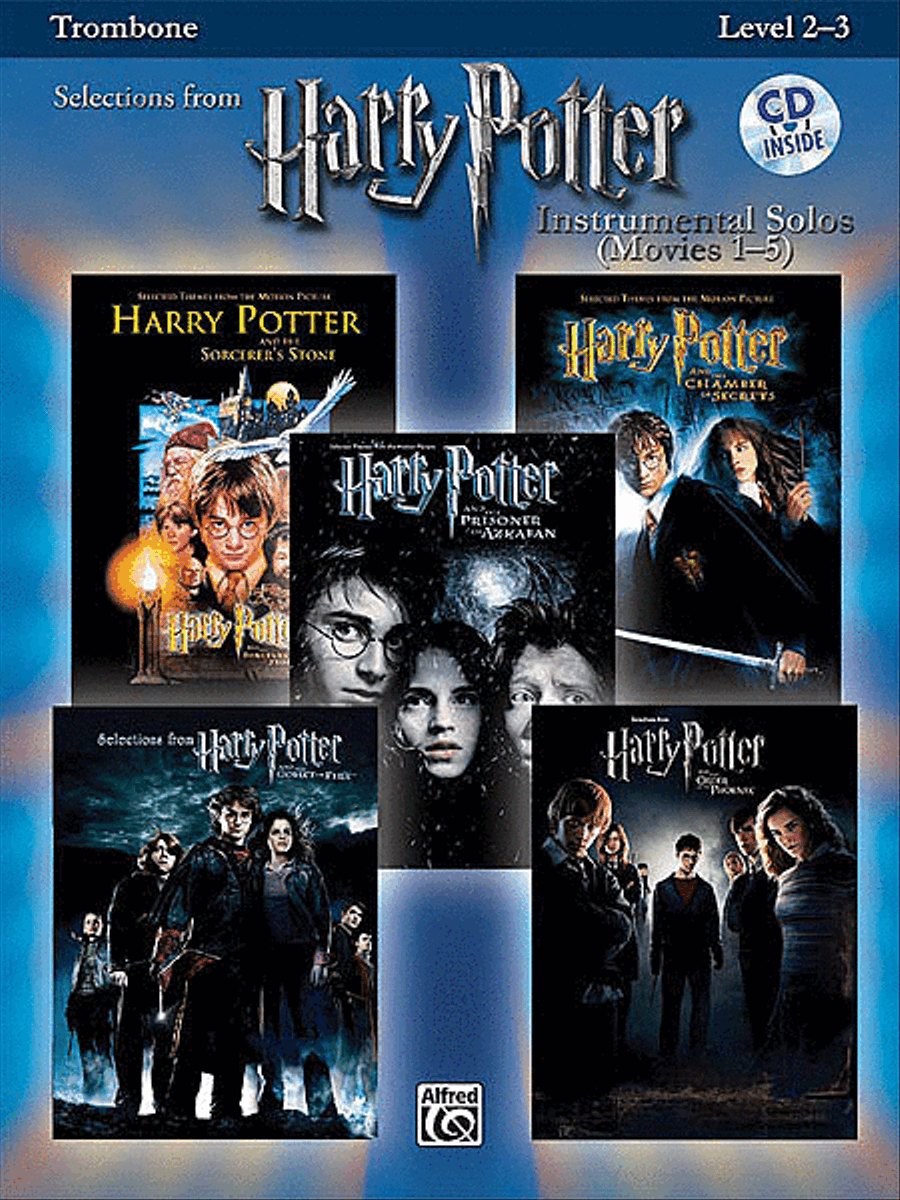 Harry Potter, Instrumental Solos (Movies 1-5) - Trombone Trombone Solo scores gallery preview page 1