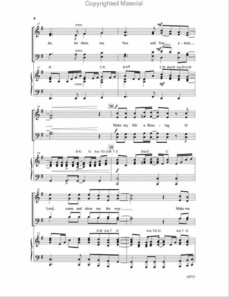 Make My Life a Blessing Make My Life a Blessing 4-Part scores gallery preview page 4