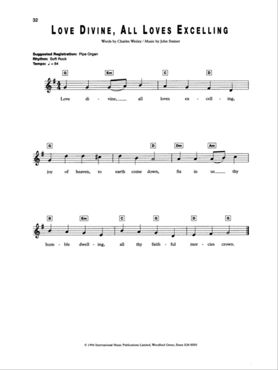 Favourite Hymns Favourite Hymns Electronic Keyboard scores gallery preview page 4