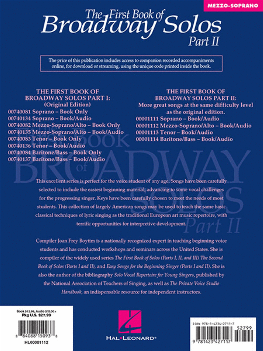 The First Book of Broadway Solos – Part II Mezzo-Soprano Voice scores gallery preview page 5