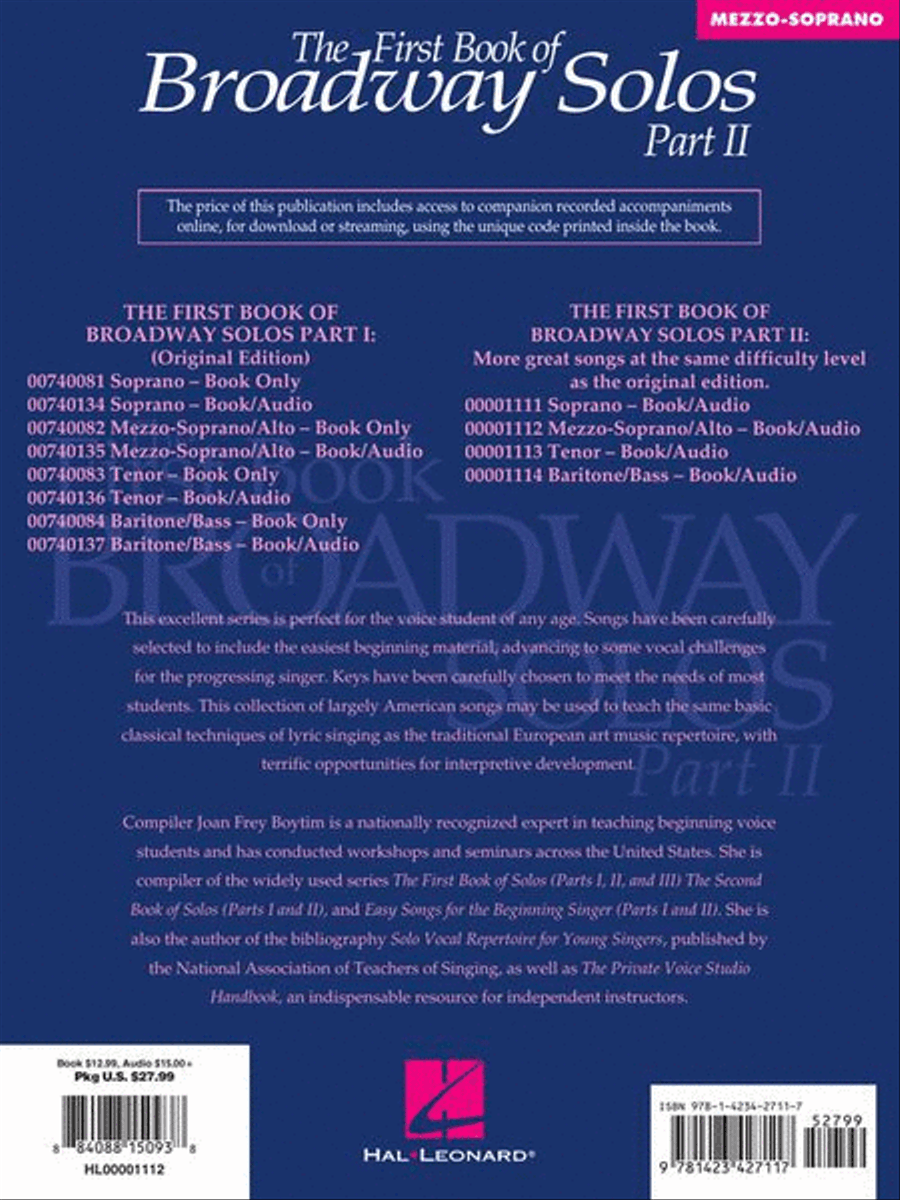 The First Book of Broadway Solos – Part II Mezzo-Soprano Voice scores gallery preview page 7