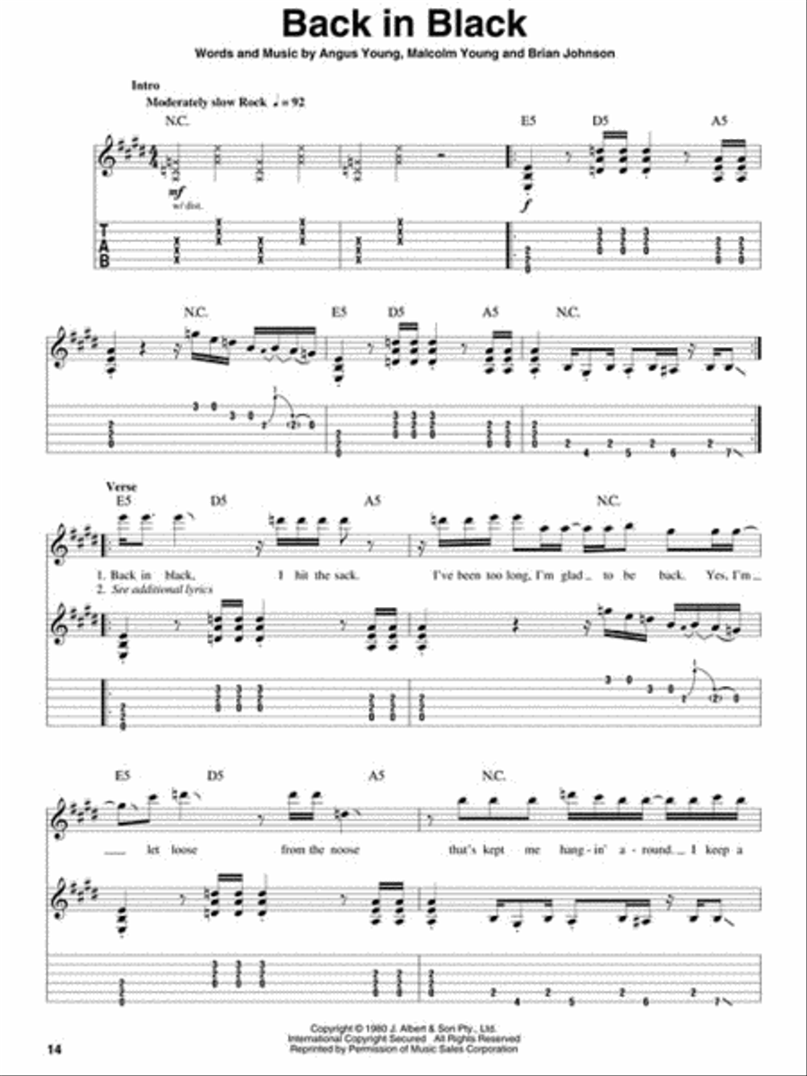 Heavy Metal Electric Guitar scores gallery preview page 5