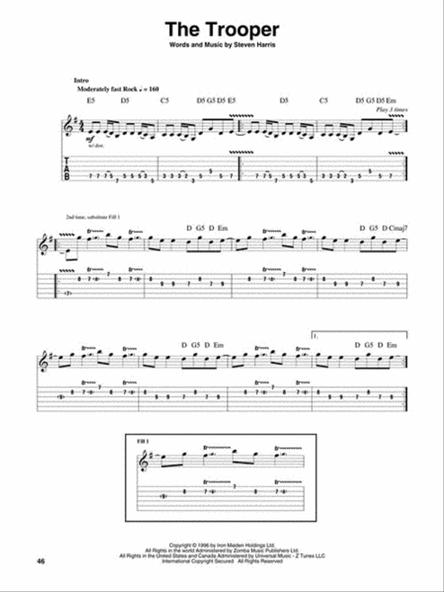 Heavy Metal Electric Guitar scores gallery preview page 6