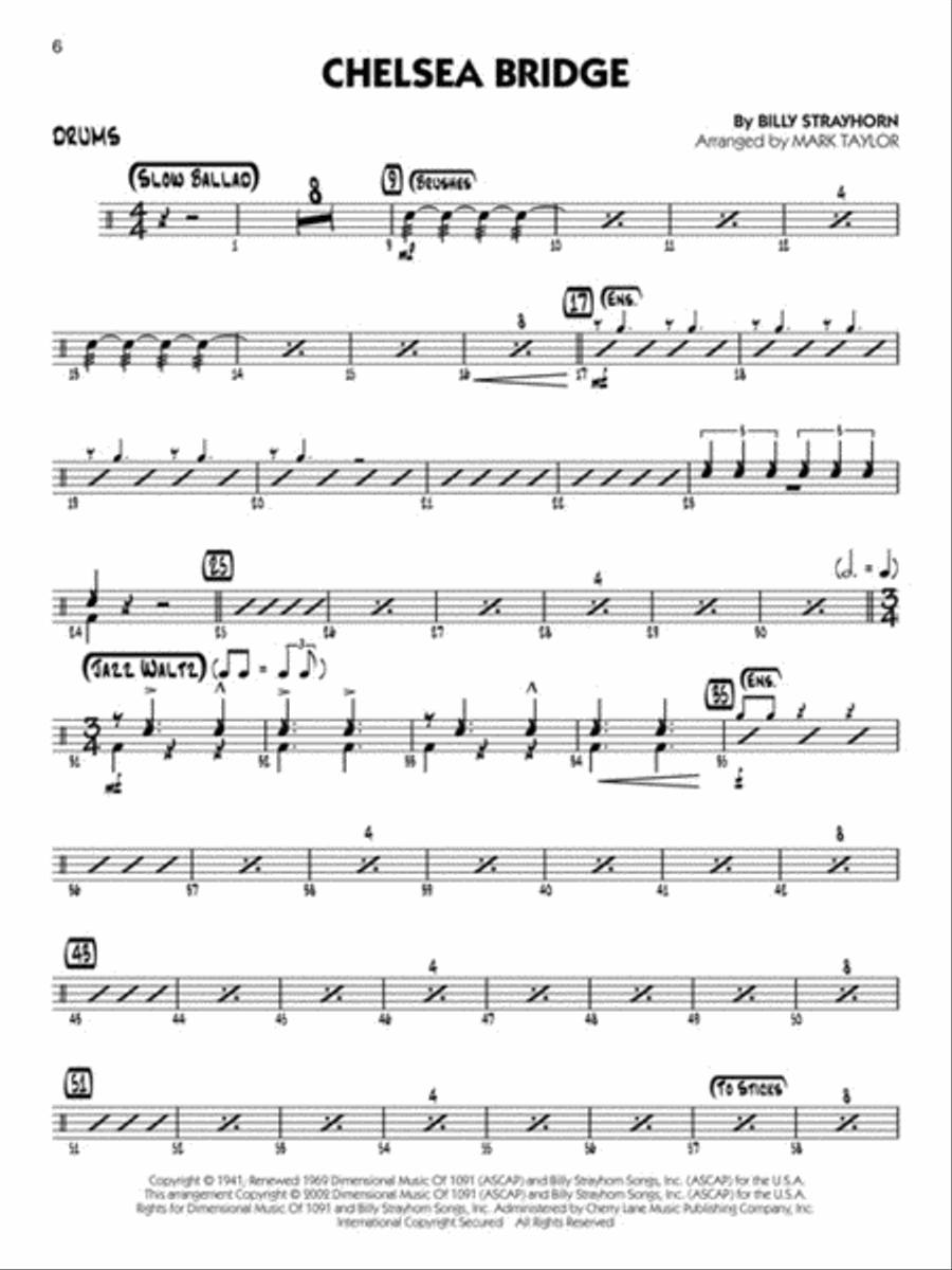 Duke Ellington – Drums Big Band scores gallery preview page 4