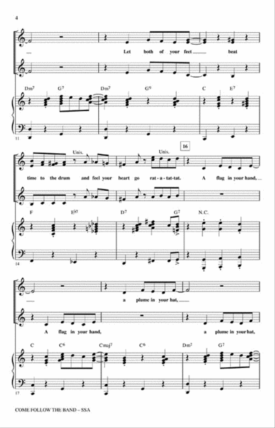 Come Follow the Band SSA scores gallery preview page 3