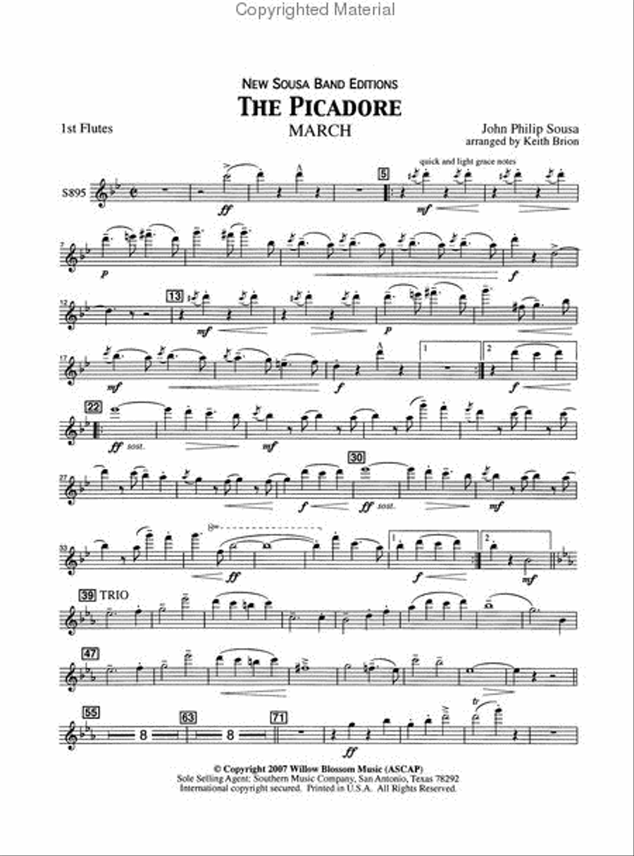 The Picadore March Concert Band scores gallery preview page 5