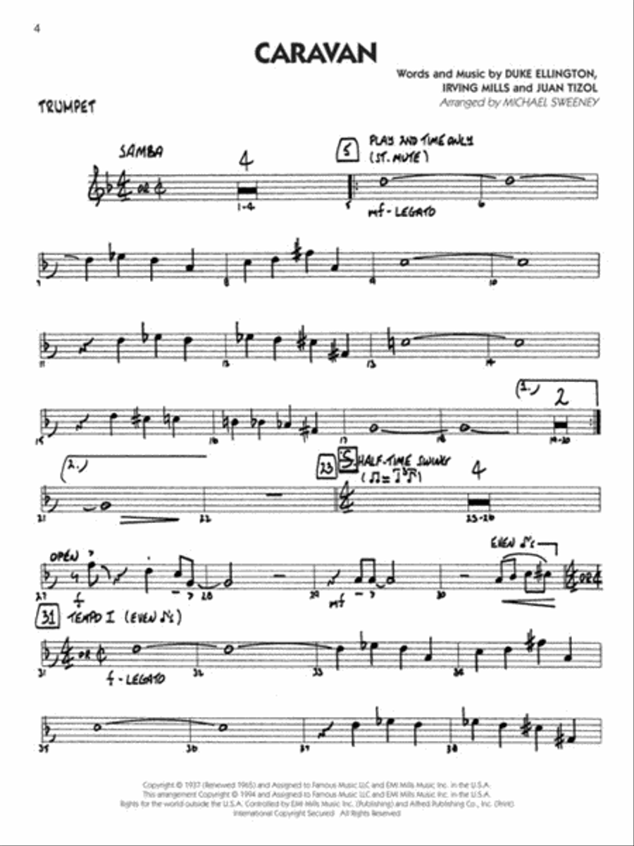 Duke Ellington - Trumpet Big Band scores gallery preview page 3