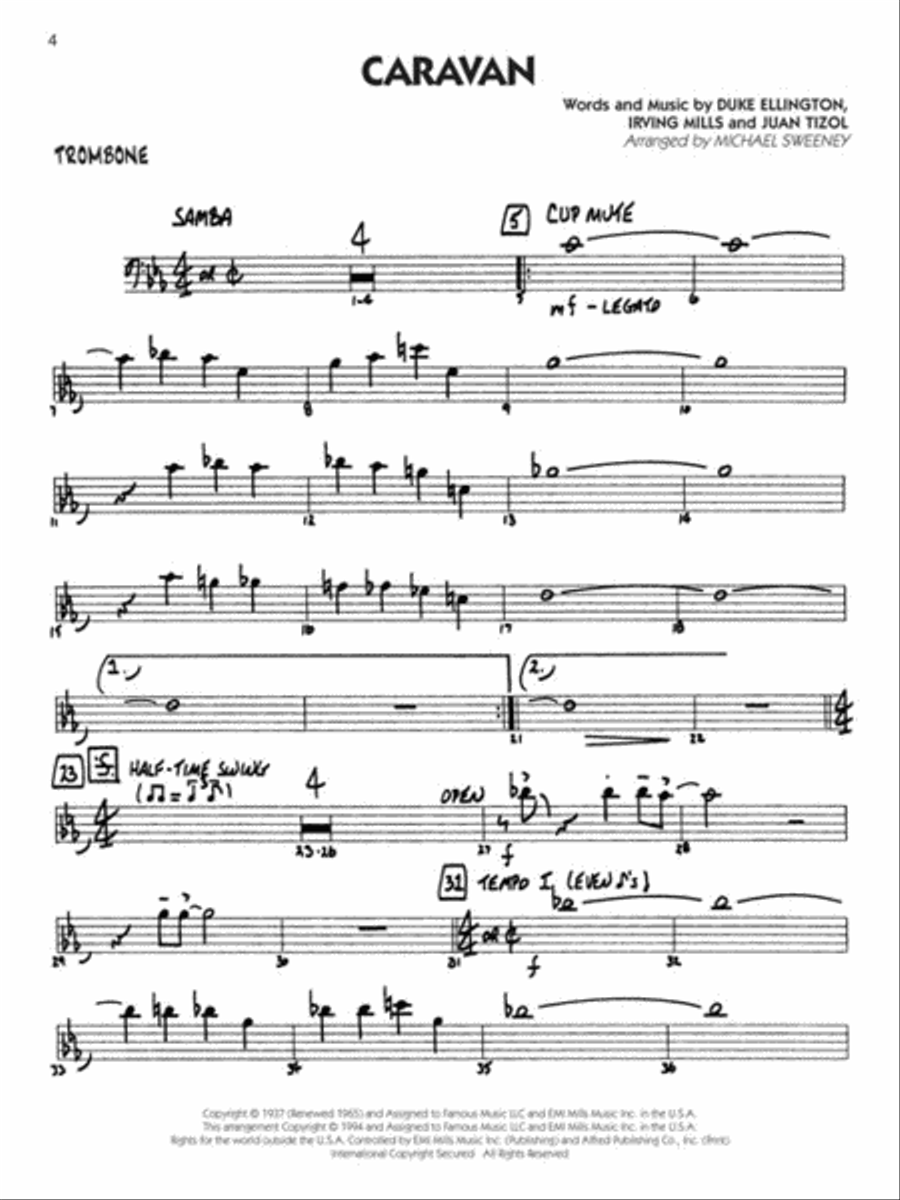 Duke Ellington - Trombone Big Band scores gallery preview page 3