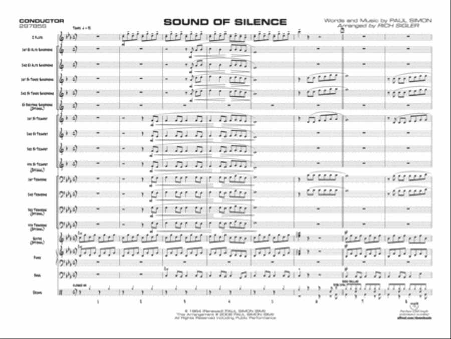 Sound of Silence Jazz Ensemble scores gallery preview page 2