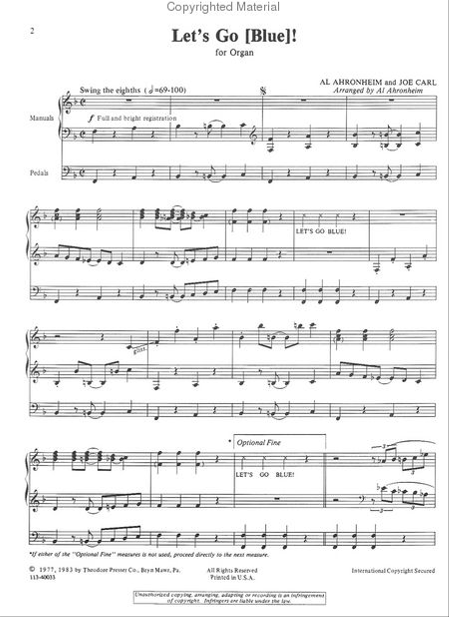 Let's Go (Blue)! Chamber Music scores gallery preview page 2