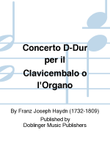Concerto D-Dur per il Clavicembalo o l'Organo