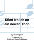 Stimt frolich an ein newen Thon