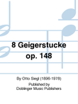 8 Geigerstucke op. 148