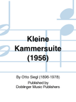 Kleine Kammersuite (1956)