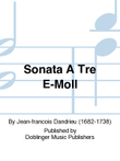Sonata a tre e-moll