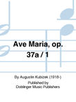 Ave Maria, op. 37a / 1