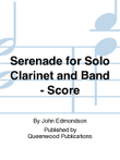 Serenade for Solo Clarinet and Band - Score