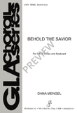 Behold the Savior