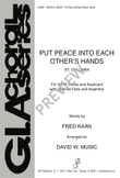 Put Peace into Each Other's Hands