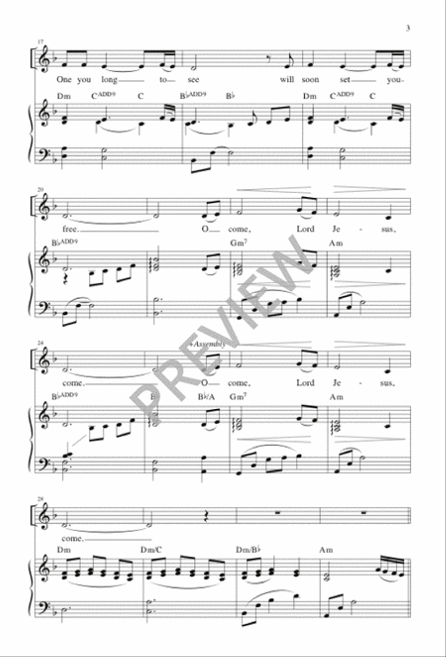 Comfort, My People Comfort, My People 2-Part scores gallery preview page 3