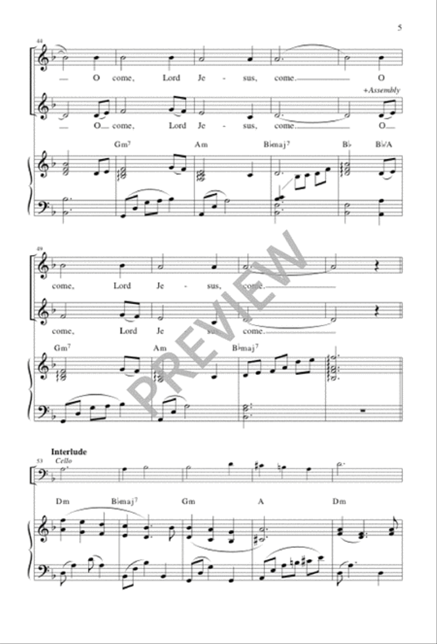 Comfort, My People Comfort, My People 2-Part scores gallery preview page 5