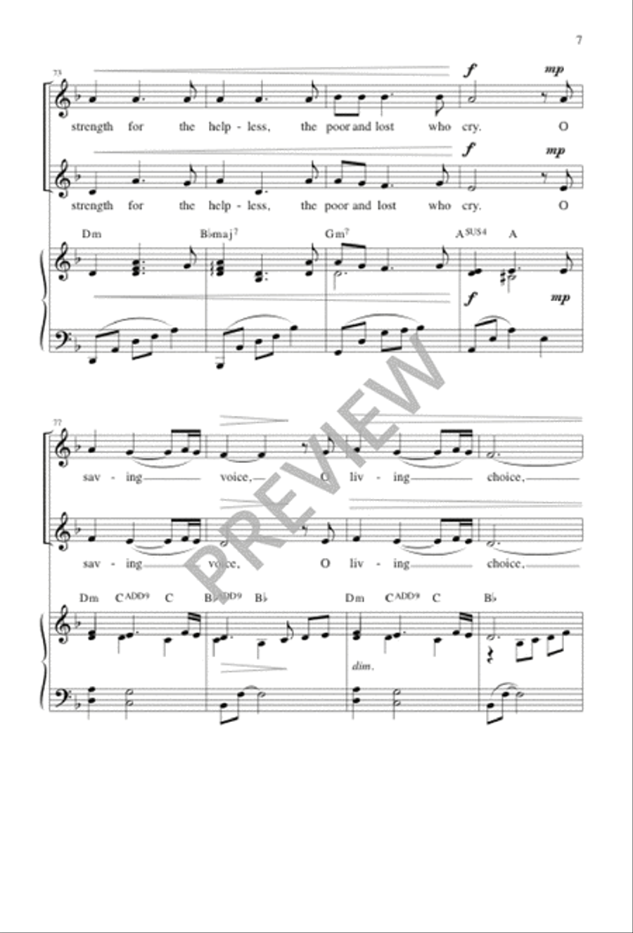 Comfort, My People Comfort, My People 2-Part scores gallery preview page 7
