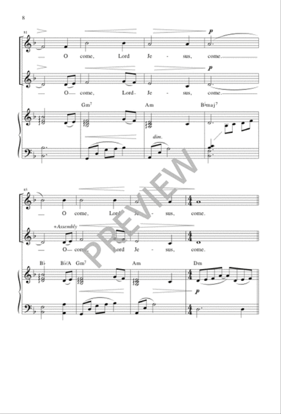 Comfort, My People Comfort, My People 2-Part scores gallery preview page 8