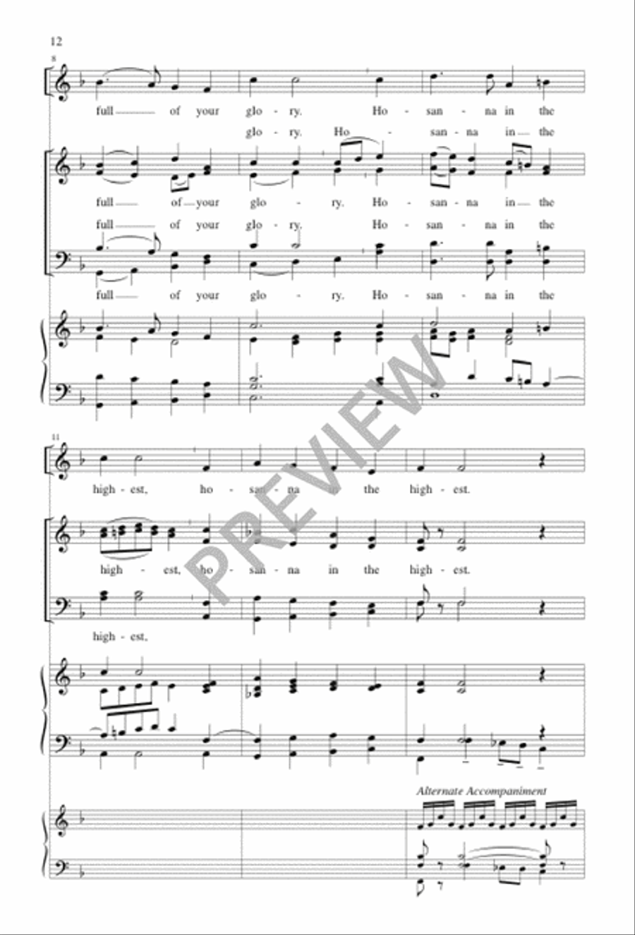 A Community Mass - Choral / Accompaniment edition A Community Mass - Choral / Accompaniment edition 4-Part scores gallery preview page 14