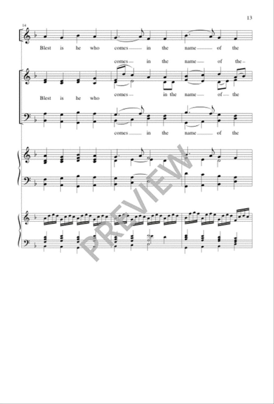 A Community Mass - Choral / Accompaniment edition A Community Mass - Choral / Accompaniment edition 4-Part scores gallery preview page 15