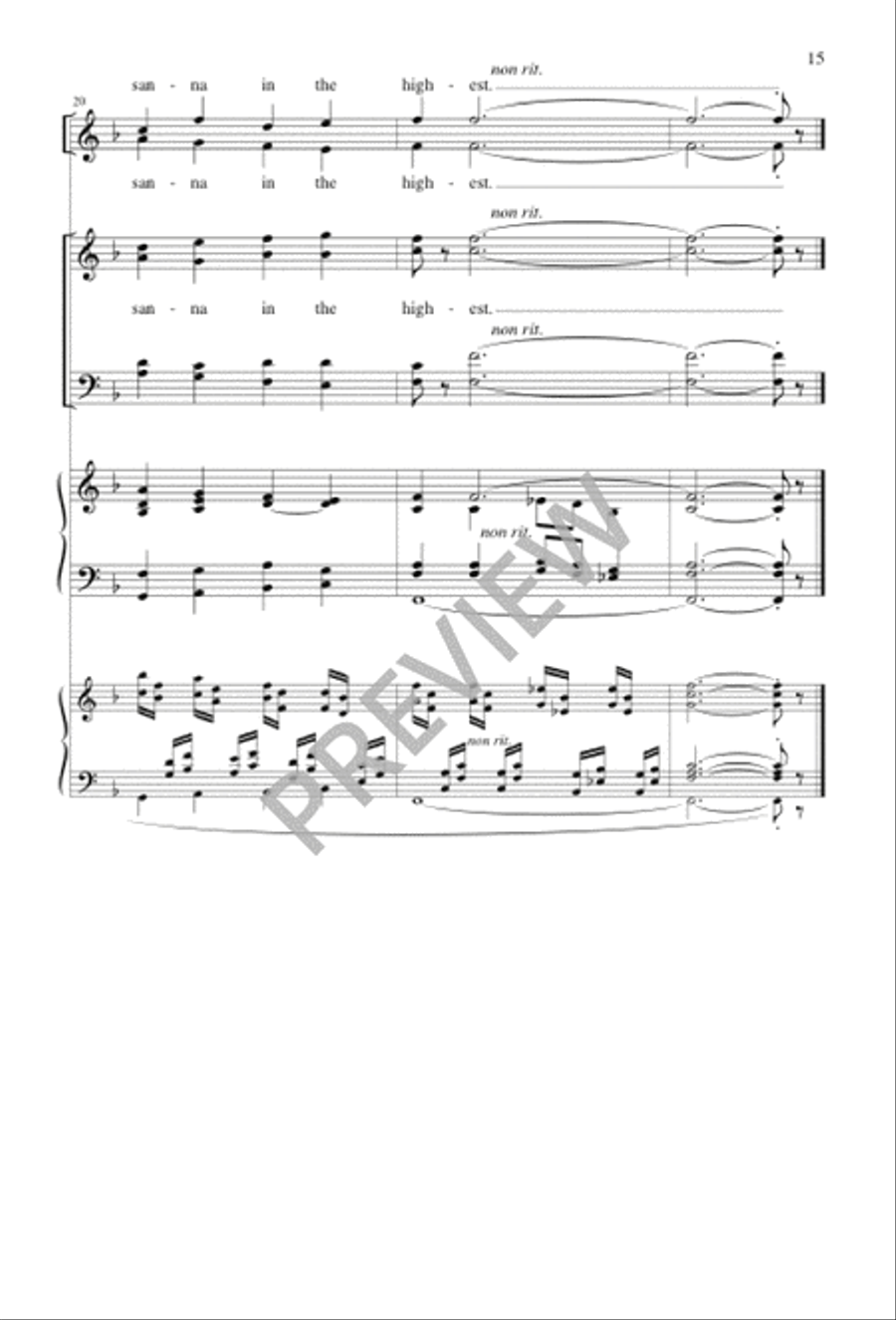 A Community Mass - Choral / Accompaniment edition A Community Mass - Choral / Accompaniment edition 4-Part scores gallery preview page 17