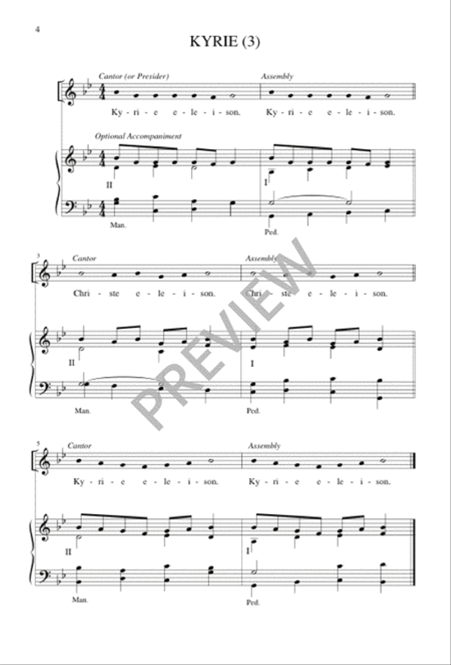 A Community Mass - Choral / Accompaniment edition A Community Mass - Choral / Accompaniment edition 4-Part scores gallery preview page 6