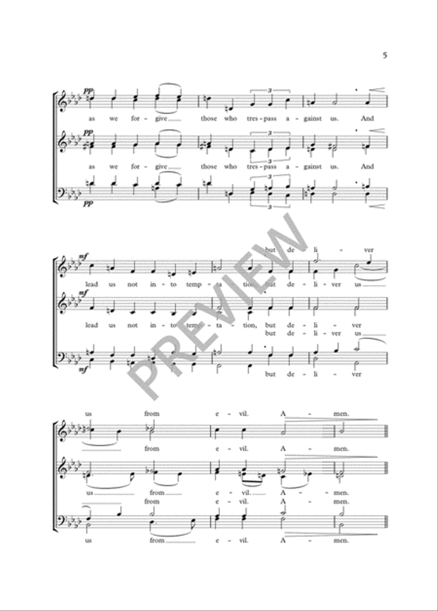Preces and Responses / Lord's Prayer 4-Part scores gallery preview page 6