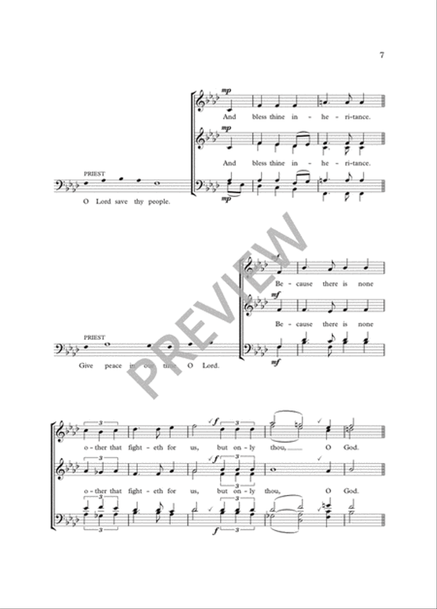 Preces and Responses / Lord's Prayer 4-Part scores gallery preview page 8