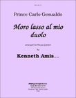 Moro lasso al mio duolo (for brass quintet)