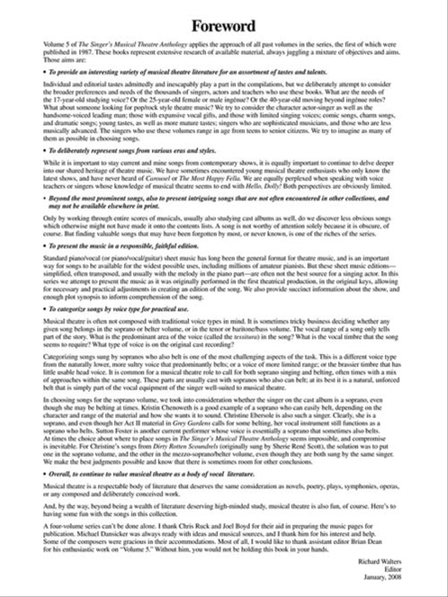 The Singer's Musical Theatre Anthology – Volume 5 Voice Solo scores gallery preview page 3