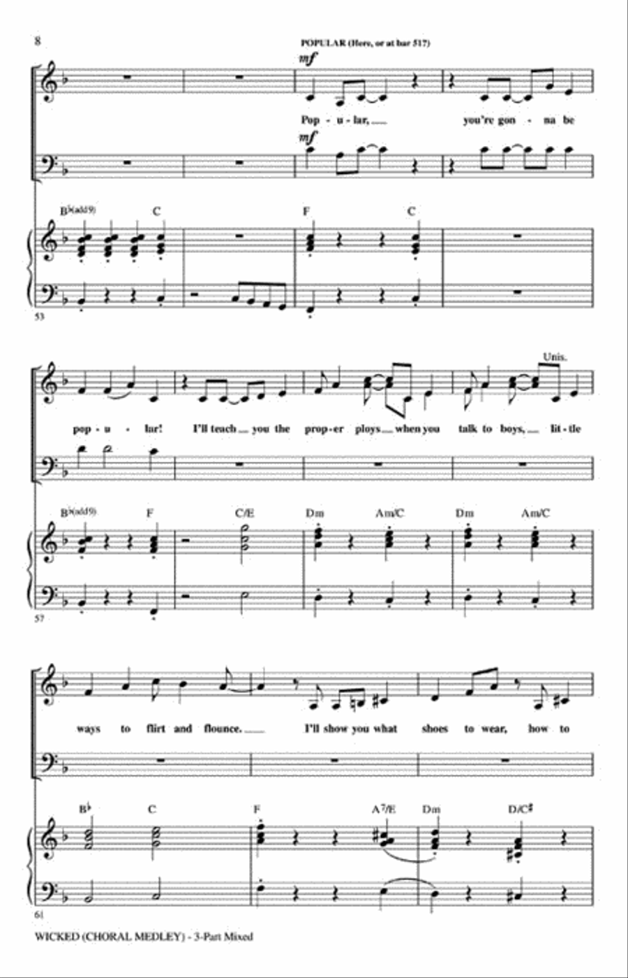 Wicked 3-Part scores gallery preview page 3