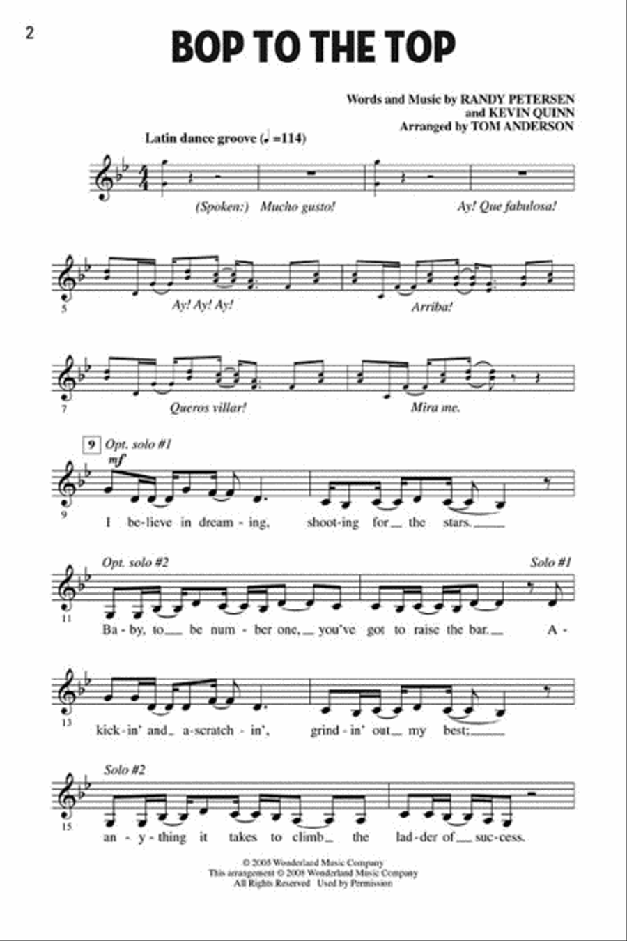 Let's All Sing Songs from Disney's High School Musical Choir scores gallery preview page 2