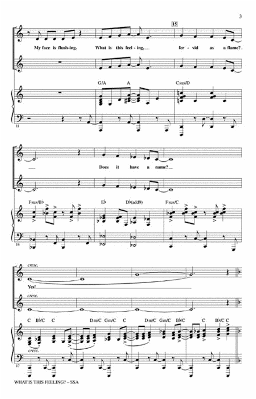 What Is This Feeling? What Is This Feeling? Choir scores gallery preview page 3