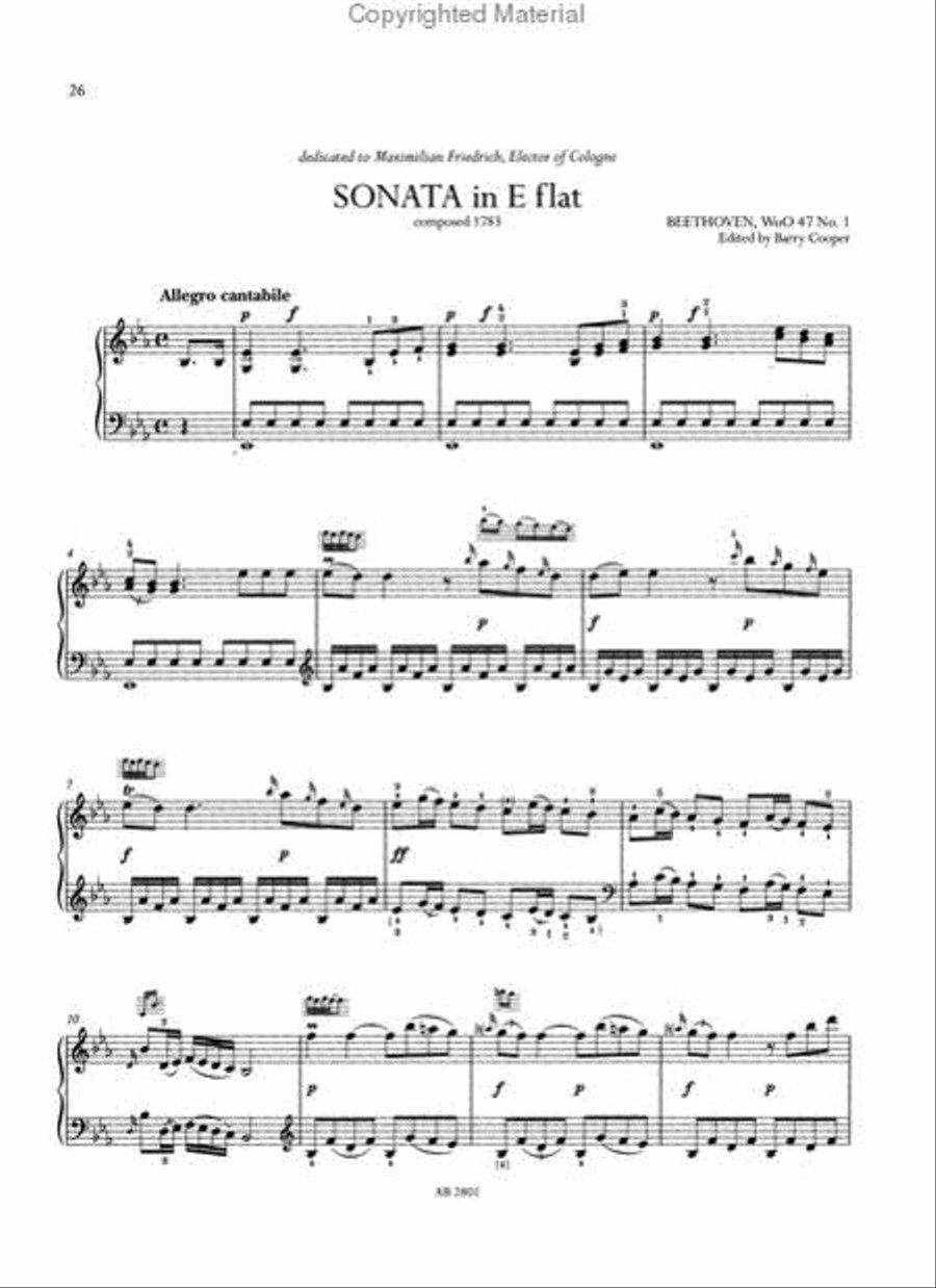 The 35 Piano Sonatas, Volumes 1-3 Piano Method scores gallery preview page 3