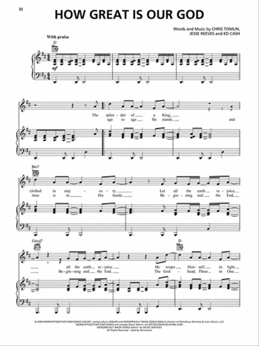The Chris Tomlin Collection – 2nd Edition Piano, Vocal, Guitar scores gallery preview page 3