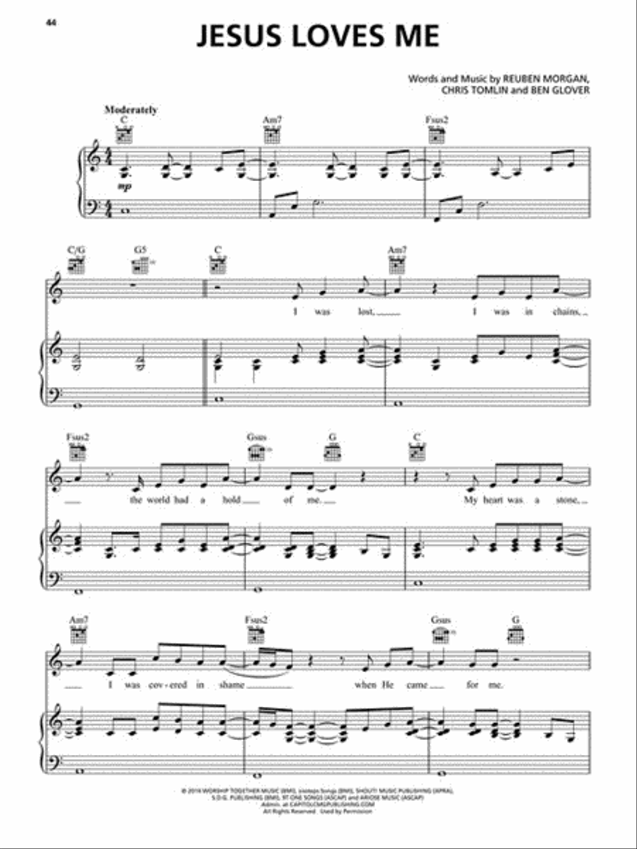 The Chris Tomlin Collection – 2nd Edition Piano, Vocal, Guitar scores gallery preview page 4