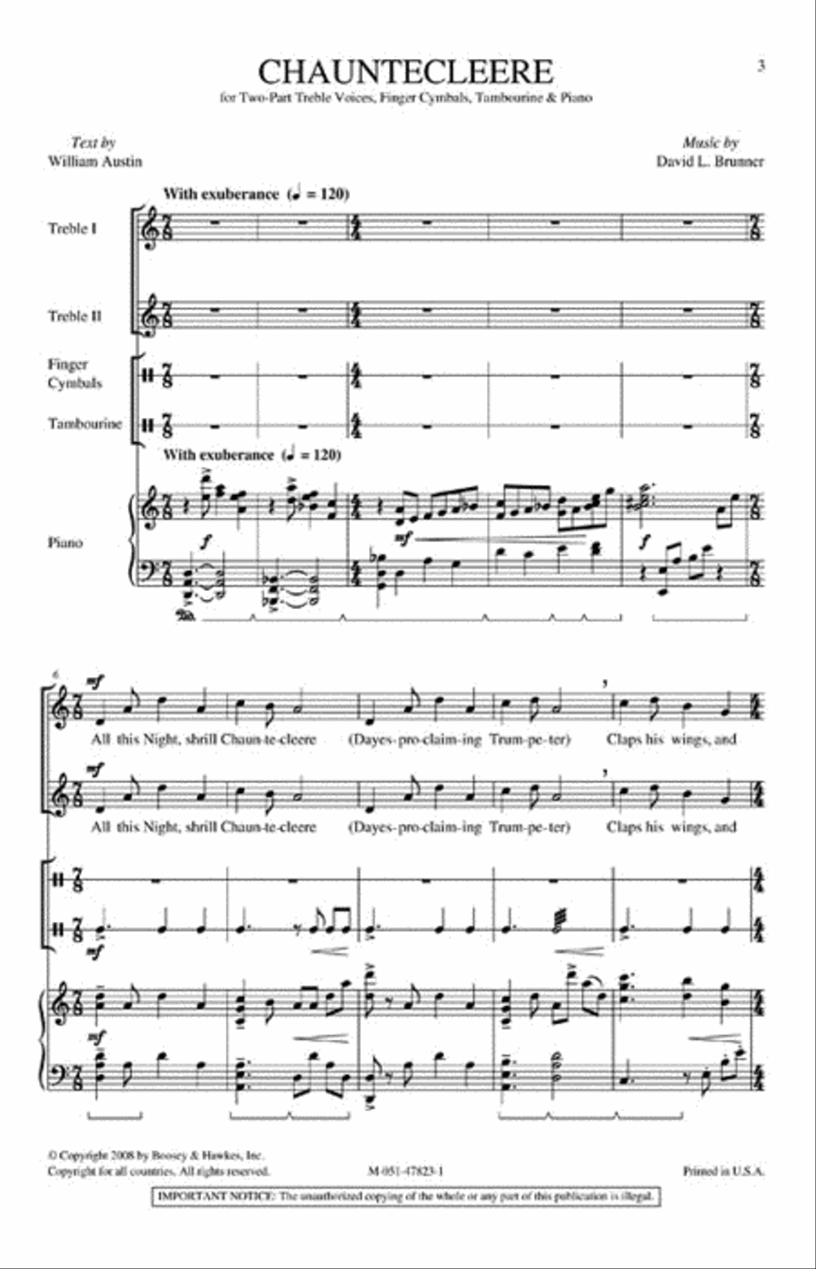 Chauntecleere Chauntecleere 2-Part scores gallery preview page 2