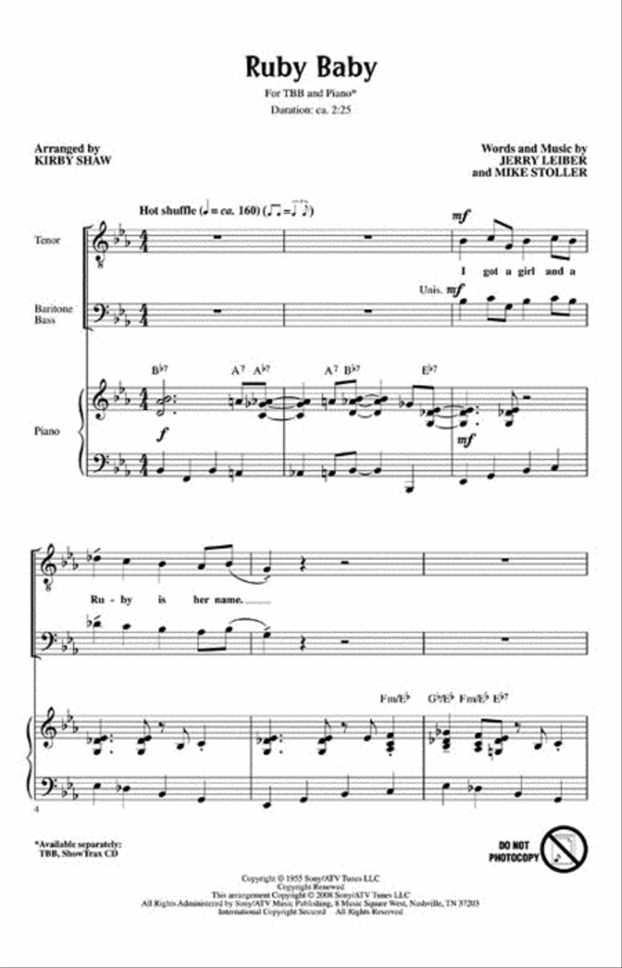 Ruby Baby Ruby Baby 3-Part scores gallery preview page 2