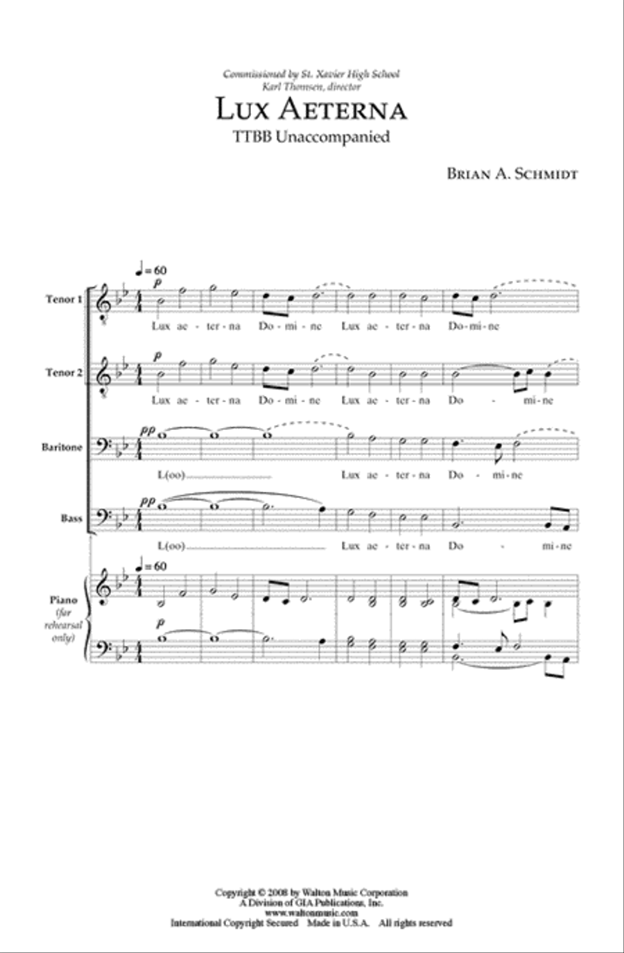 Lux Aeterna (TTBB) Lux Aeterna (TTBB) TTBB scores gallery preview page 2