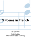 3 Poems in French