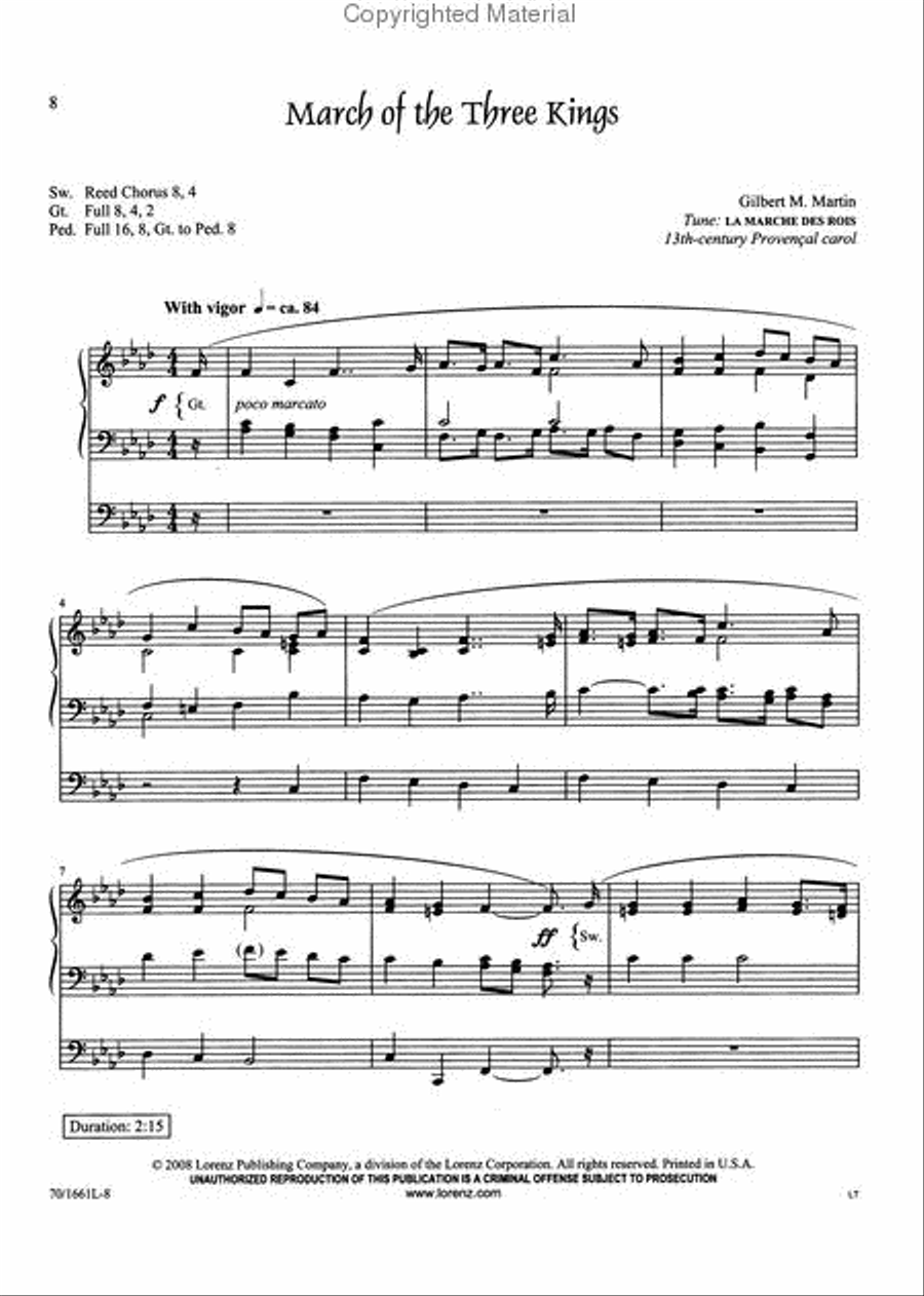 Joyeux Noël! Organ Solo scores gallery preview page 3
