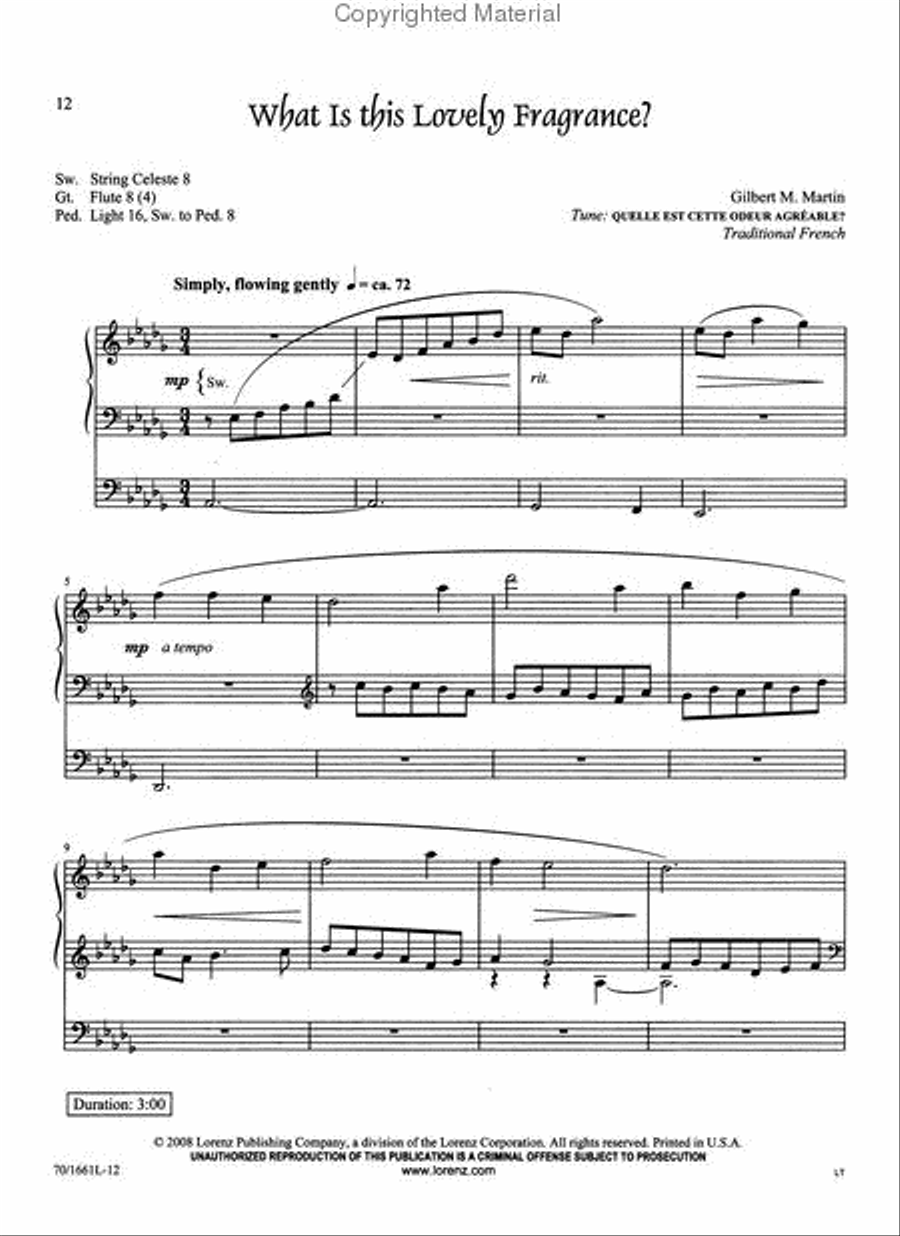 Joyeux Noël! Organ Solo scores gallery preview page 4